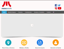Tablet Screenshot of metrotenerife.com